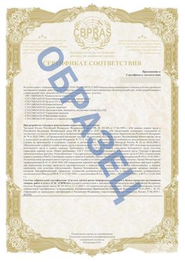 Образец Приложение к СТО 01.064.00220722.2-2020 Заречный Сертификат СТО 01.064.00220722.2-2020 